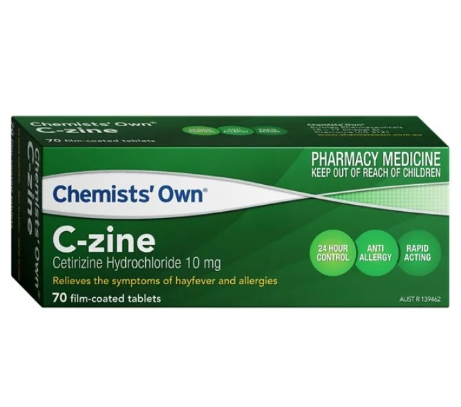 Chemists Own C-Zine 10mg Tablets 70 Pack - Cetirizine