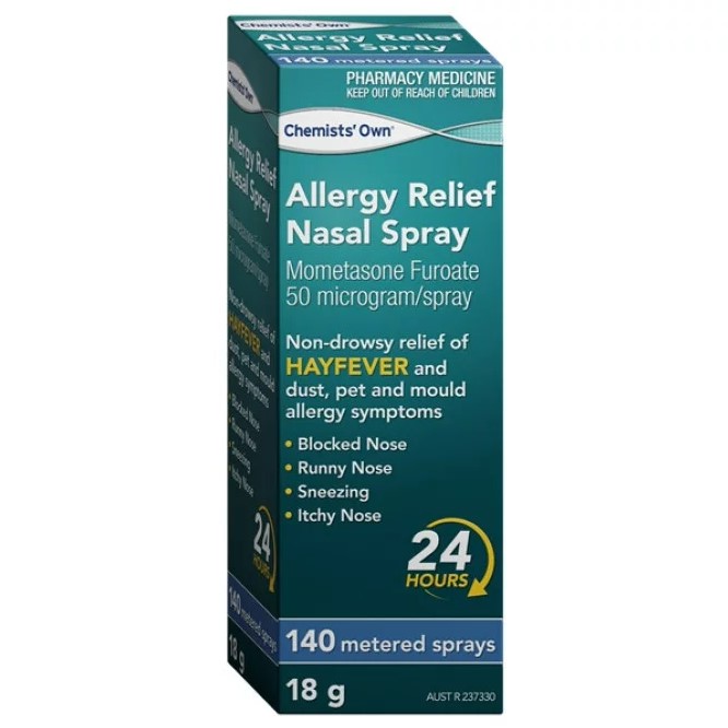 Chemists Own Allergy Relief Nasal Spray 140 Metered Sprays 18g - Mometasone
