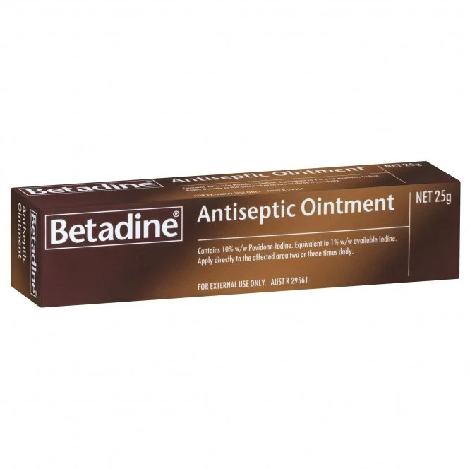 Betadine Antiseptic Ointment 25g - povidone iodine