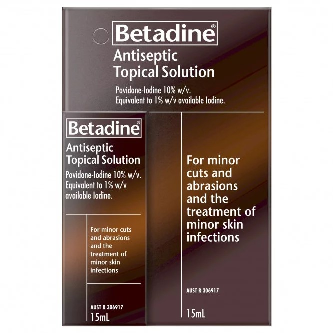 Betadine Antiseptic Topical Solution 15mL - Povidone Iodine